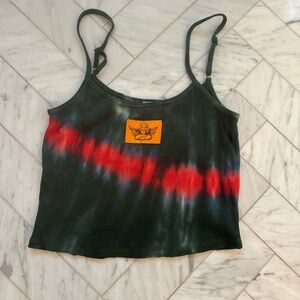 Boys Lie Black and Red Tie-Dye Camisole